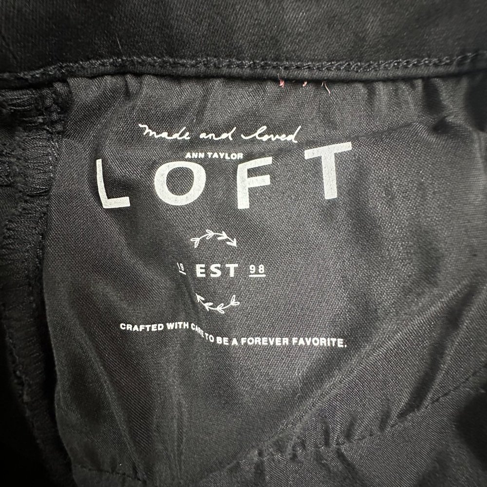 LOFT Plus Black Skinny Jeans w/ Zipper Details | Size 22 NWOT - Picture 11 of 11